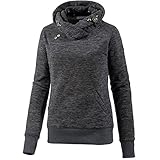 Ragwear Damen Pullover Ragwear RW 172130020 Terry kuschliger Fleece mit Schlauch-Kragen Schwarz (Black mel-1001), EU XL