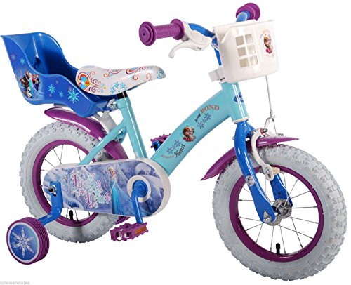 12 Zoll Kinderfahrrad Eiskönigin Fahrrad Dreirad Disney Frozen Anna & Elsa 51261-CH
