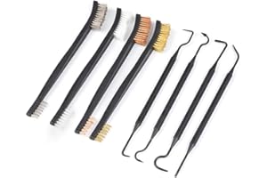 JULIYEH “N/A” Mini Spazzola Industriale di Pulizia, Spazzole Metalliche Mini Spazzola per La Pulizia Automobilistica Spazzola in Ottone Bronzo Fosforoso, Acciaio Inox e Nylon per Rimuovere Ruggine e Sporco