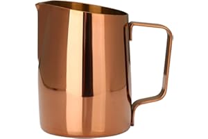 Dianoo Brocco Fumante Per Cappuccino Brocca Per Il Latte Espresso Acciaio Inossidabile Tazza Di Caffè Latte Art 420ml Oro