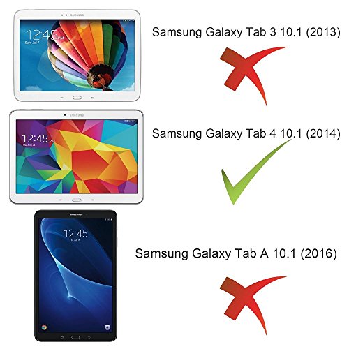 Samsung Tab 4 10.1 Panzerfolie, Ganvol Panzerglas Samsung Galaxy Tab 4 10.1 Zoll SM T530 T531 T535 Blickschutzfolie Hartglas Folie [Ultra HD Klar] [Kratzfeste] [Widersteht Flecken und Fingerabdrücke] [Keine Luftblase] [Härtegrad 8-9H] [Schutz das Display vor starken Stoßen] [0.33mm] - 2