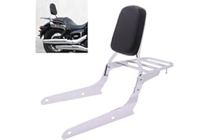 Motaux Passenger Sissy Bar with Luggage Rack Backrest for Honda Shadow Spirit 750 VT750C2 Phantom VT750C2B, Chrome