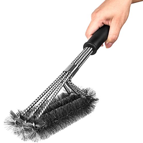 Cooleaf 18″ BBQ Grillbürsten, 304 Edestahlbürste Perfekt für gewerblichen Einsatz, Outdoor und Camping - 4
