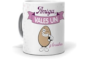MUNDOHUEVO Taza Amiga, vales un Huevo