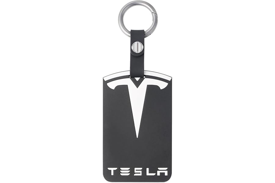 LUXOPALOPI Key Card Holder for Tesla, Silicone Key Protector Compatible with Tesla Model Y/3, Model S/X, Tesla Key Protector Cover Accessories Key Chain