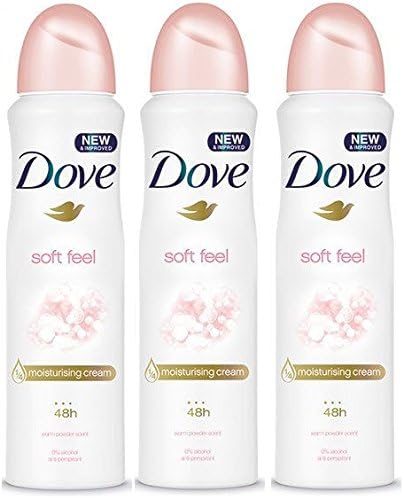 DOVE ANTI PERSPIRANT DEODORANT SOFT FEEL 250ML - PACK OF 3