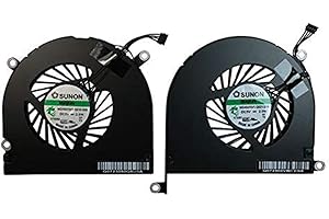 ‎OLVINS OLVINS CPU-Lüfter rechts und links Set Fit für Apple MacBook Pro 15'' A1297 2009 2010 2011 kompatibel mit Teil MG45070V1-Q010-S99 MG45070V1-Q021-S9A