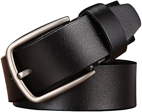 FANMINGSIDI men's Belt leather double-sided rotating buckle
