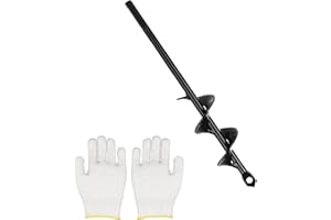 ACONDE Świder ogrodowy, wiertło do ziemi, wiertło spiralne do ślimaków, wiertło do sadzenia do wiertarki akumulatorowej, do sadzenia i wiercenia, 4 x 22 cm