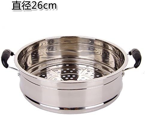 UWSZZ Kitchen thick stainless steel steamer 20-30cm steamer General steaming stock pot steamer steamer rack Diameter of 26CM