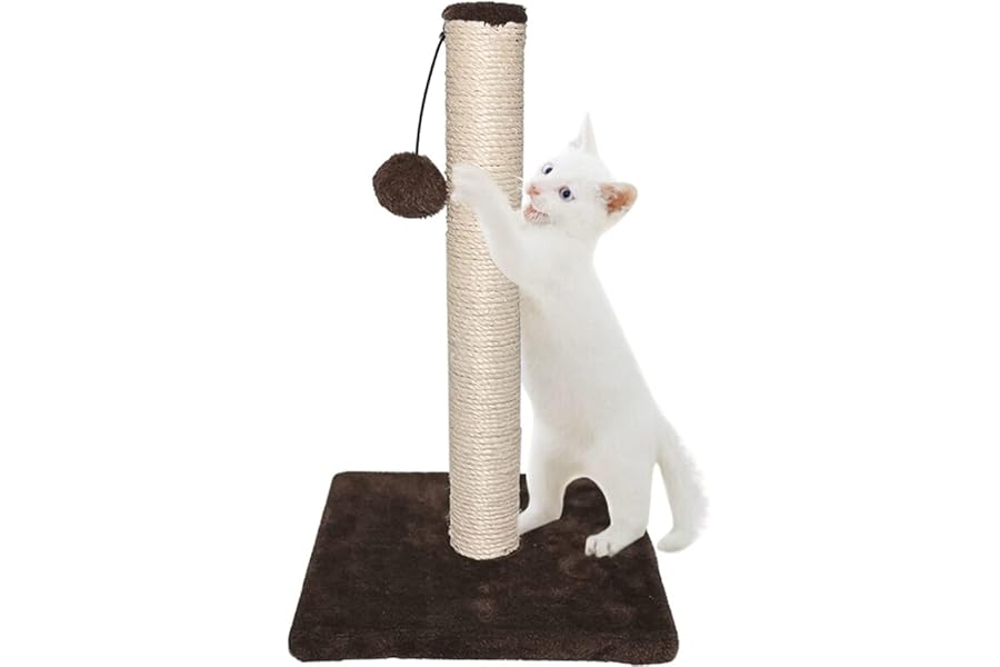 Ram® Large Cat Scratching Post Cat Tree Post Tree 40cm Brown