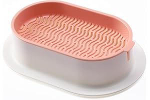 TOPQYY Hydrokultur-Gras-Tablett Katzengras Keimschale, Anzuchtschalen Keimung Tablett Keimschalen, Samen Keimung Tablett Seed Sprouter Tray, Pflanzer Hydroponics Seed Sprouter, Soil-Free Seed Sprouter