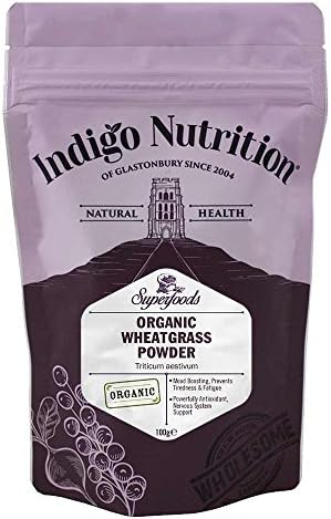 Indigo Herbs Organic EU Wheatgrass Powder 100gEU Organic