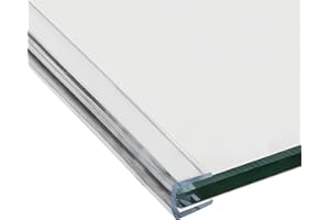 LEPEVNEY Transparent PVC U-Seal Channel Edge Protector Sheet Edging Trim- Trim Seal for 3-5mm Edge - 9.84Ft Length - 0.28" Height