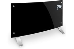 Klarstein Stufa Elettrica Basso Consumo, 2000W, Termoconvettore a Parete con Termostato, Termosifone Calorifero Riscaldamento Smart