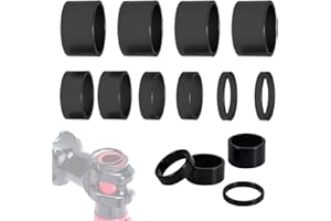 UYVPAER Lot De 10 Espaceurs Ahead Spacer 1 1/8", 2 3 5 10 Mm Plaque En Aluminium Spacer Vélo Ahead Capuchon De Guidon De Vélo Rehausseur De Guidon De Vélo Potence Jeu De Direction Entretoises