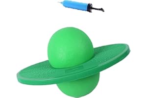 ITODA Thicken Balance Jump Board Ball Hopper Fitness Ball Pogo Jumping Exercise Bouncing Balls Hopping Toy Explosion-proof Jumping Platform Fitness Balls for Adults (green)