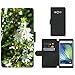 Price comparison product image Super Galaxy Cell Phone Card Slot PU Leather Wallet Case // M00292129 Eyebright Euphrasia Officinalis Flower // Samsung Galaxy A7 (not fit S7)