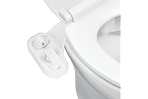 LUXE Bidet NEO 320 Plus – Accesorio mecánico de asiento de inodoro bidé de agua caliente de próxima generación con innovadoras bisagras EZ-Lift, boquillas dobles y modo de autolimpieza de 360°