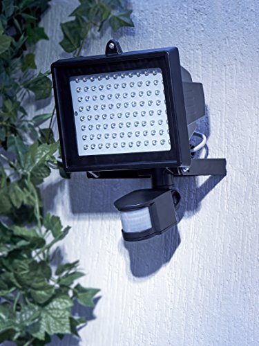 LED Strahler mit Bewegungsmelder 96 LED 8 Watt Fluter Strahler Licht Scheinwerfer Außenstrahler Wandstrahler IP44 Spritzwassergeschützt 4000K Neutralweiß - 3