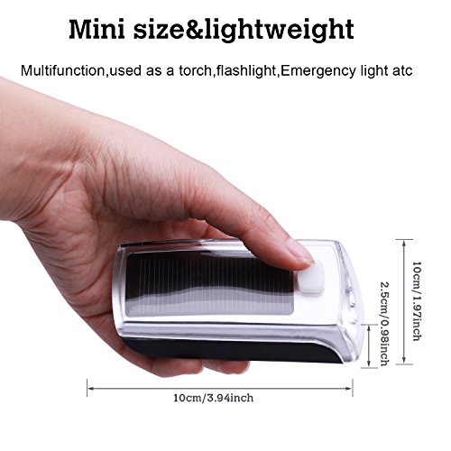 Solar LED Fahrradlampen Set, AVAWAY Solar Fahrradbeleuchtung USB Wiederaufladbare Fahrradlicht Scheinwerfer Set inkl. Frontlichter und Rücklicht, Halterung - 2