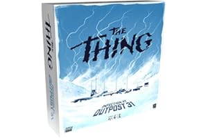 USAopoly The OP The Thing: Infection at Outpost 31 - Juego de Mesa de Terror Colectivo - Basado en la Película de Ciencia Ficción y Terror de John Carpenter - 17 años - 4-8 Jugadores - Inglés