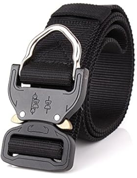 Taktische Aufgabe Gürtel MOLLE Taktischer Abseilen Gürtel Herren D-Ring Clip Schnellverschluss Schnalle Metal...