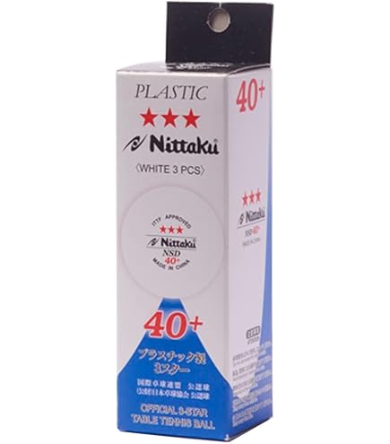 Nittaku 40+ Japan Top-Training Pack 120 Balles - Blanc - Qualité Premium Pour Entraînement Ping-pong