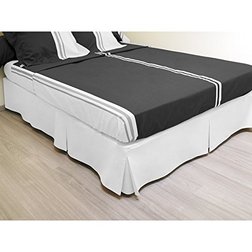 Bettvolant 160×200 cm weiß - 3