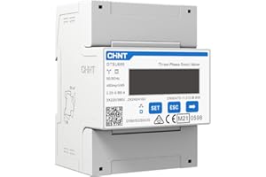 AMAZINNOV CHINT - Compteur Électrique Rail-DIN avec Certificat MID，Idéal Pour la Facturation D'électricité, Système PV Solaire, Chargeur Voiture Électrique (Triphasé)