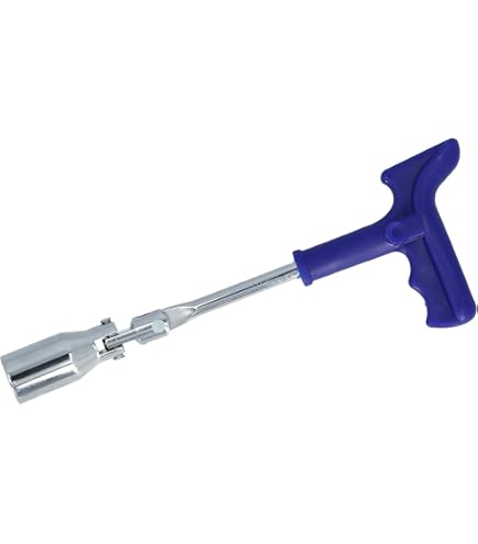 Clé à bougie de 21mm avec manche pliable pour moto cyclo scooter