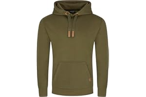 DENIMFY Męska bluza z kapturem DFIvo bluza z kapturem, kieszenie kangurki, regularny krój, bawełna, jednokolorowa, szara, niebieska, granatowa, czarna, zielona, S M L XL XXL 3XL 4XL 5XL