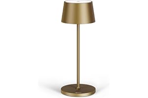 MADRIGAL Stylowa bezprzewodowa lampa stołowa - Abat Jour Led Akumulator designerski biurko i stolik nocny - Lume Touch USB C - Bezprzewodowe światło do salonu - możliwość przyciemniania - lampy restauracyjne -