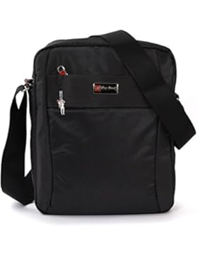 Bag Street Umhängetasche Crossover Schultertasche Polyester schwarz OTJ252S