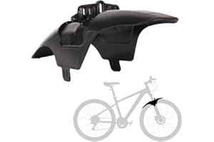 MH MUDHUGGER Mudhugger Fox Mountain Bike Mudguard - Shorty Evo Bolt-On Front Mud Guard for Fox Fork 27.5"-29" Full Suspension Mountain Bike, L390mm x W90mm, Tools Included
