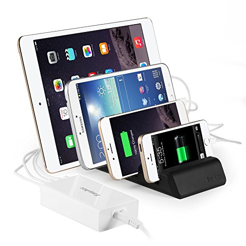 EasyAcc Universal Multifunktionsständer für iPhone 6 6S 6S plus, iPad Mini 3, Samsung Galaxy S7 S7 Edge S6 Edge S5 S6, Smartphones und Tablets – Farbe: Schwarz - 2