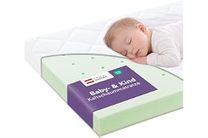 Traeumeland T014301 Basic Rainbow Baby Madrass, 60 x 120 cm, Muli Color