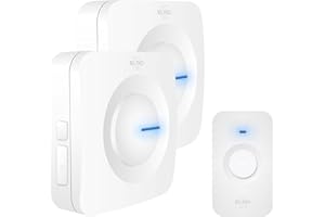 ELRO DB3000 Set di campanello senza fili - con 2x ricevitori alimentati a batteria - Bianco