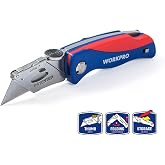 WORKPRO WP211006 Ağır Hizmet Paslanmaz &Ccedil;elik G&ouml;vde Katlanır R&ouml;tuş Maket Bı&ccedil;ağı + 6 Adet Yedek Bı&ccedil;ak