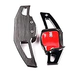 HOCHWERTIG - Diese Schaltwippenerweiterungen sind aus hochfestem Aluminium gefertigt und werden mit selbstklebendem Klebeband mit den alten Wippen verklebt.