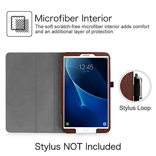 Fintie Samsung Galaxy Tab A 10.1 Hülle – Slim Fit Folio Kunstleder Schutzhülle Case Cover mit Auto Schlaf / Wach Funktion für Samsung Galaxy Tab A 10,1 Zoll T580N / T585N Tablet (2016 Version), Denim grau - 4