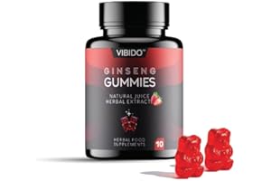 VIBIDO 500mg Gummy | Stronger | Longer | Harder | Performance | Extra Strength Enhancing Gummies, Stamina Endurance Booster Supplement for Men | 10 Ginseng Gummy