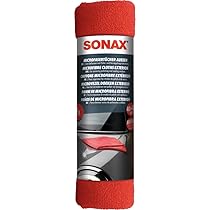 SONAX Panno in Microfibra per Esterni, Elimina i Residui di Polish senza Graffiare o Lasciare Strisce sulla Vernice, per una Finitura Ottima, 2 Pezzi, Articolo Numero 04162410 (Confezione da 2