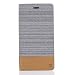 Produktbild Hülle für Xiaomi Mi Max 2 (Nicht zutreffend für Xiaomi Mi Mix 2) , IJIA Mode Elegant Leinwand Nähte Rein Weiß Flip Case Leder Cover PU Lederhülle Schutzhülle Ledertasche mit Zusatzfunktionen Card Slot Schale Cover Book Style Design Tasche für Xiaomi Mi Max 2