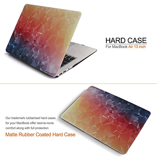 iDOO MacBook Schutzhülle / Hard Case Cover Laptop Hülle [Für MacBook Air 13 Zoll: A1369/A1466] – matt, Sonnenuntergang - 2