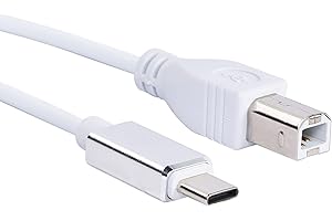 YACSEJAO Câble Midi USB C vers USB B, câble d'imprimante de type C vers USB B pour ordinateur portable à connecter avec contrôleur Midi, enregistrement d'interface audio, imprimantes et plus (1M)