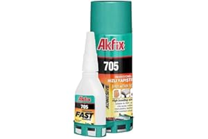 Akfix 705 colla professionale extra forte con attivatore spray da 200 ml per riparazioni universali ad alta tenuta