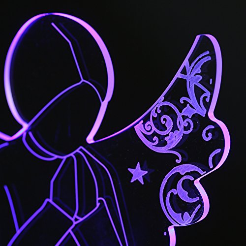 Giftgarden Christliche deko mit LED Beleuchtung Schutzengel hält einen Gottesdient - 6
