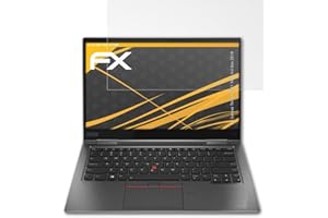 atFoliX Panzerfolie kompatibel mit Lenovo ThinkPad X1 Yoga 4rd Gen 2019 Schutzfolie, entspiegelnde und stoßdämpfende FX Folie (2X)
