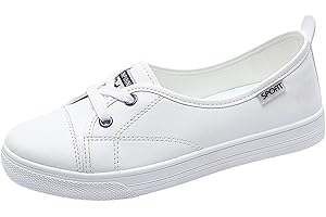 Dinglong Tennis pour Femme Chaussures Femme Chaussures Décontractées Plates Mode Cuir Confortable Petites Chaussures Blanches Tennis pour femmechaussure Sport Femme Baskets orthopédiques Femme